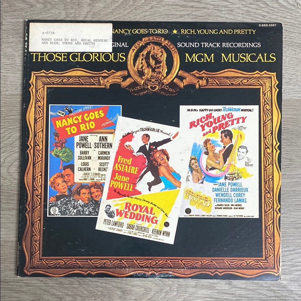 Those Glorious MGM Musicals Vintage Vinyl Record
